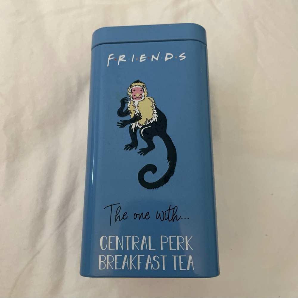 FRIENDS‎ TV Collectible Central Perk Blue Decorative Tea Tin (Empty)